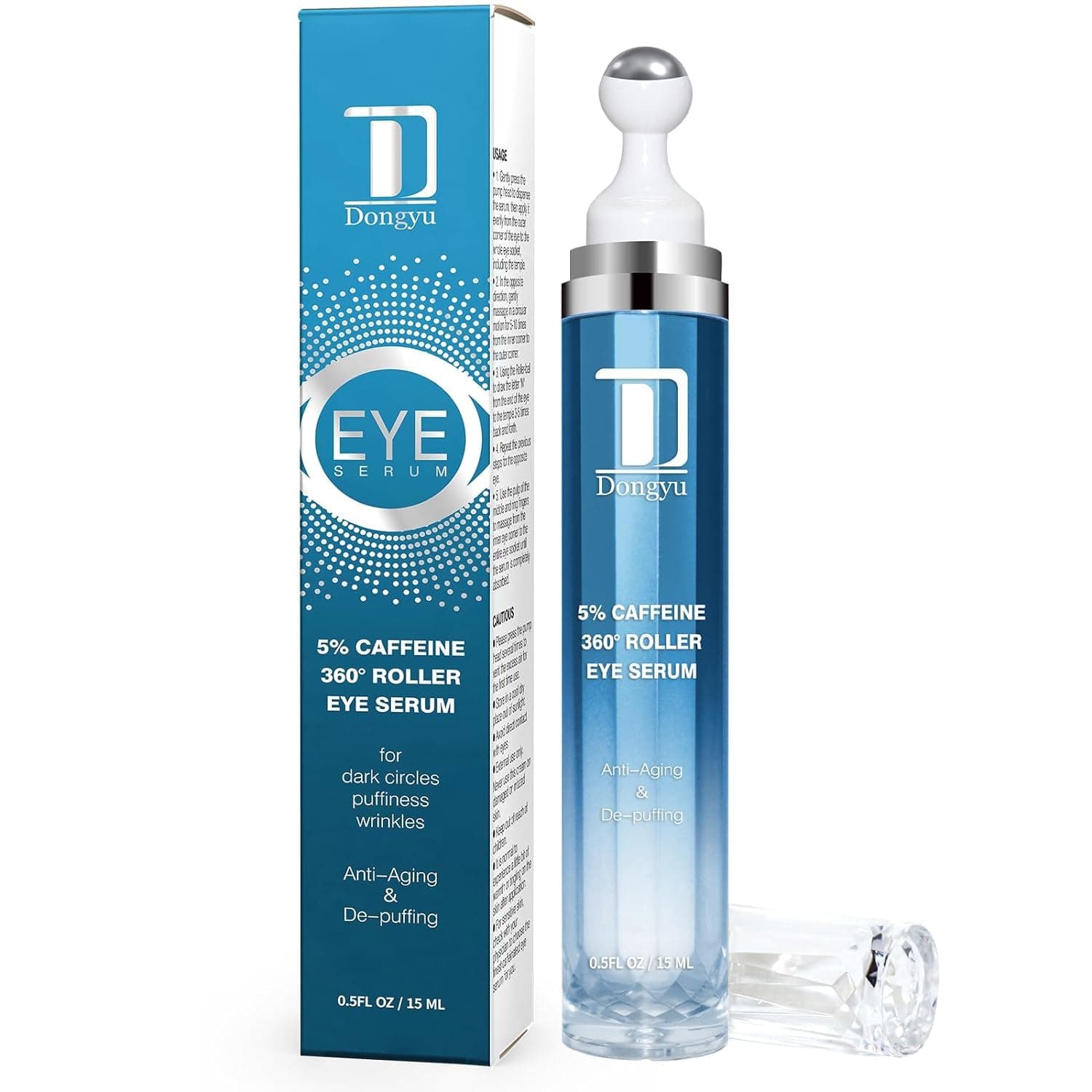 Main product shot of 5% Caffeine 360 Roller Eye Serum