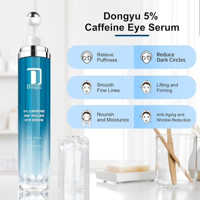 Close-up of Dongyu Caffeine Eye Cream texture