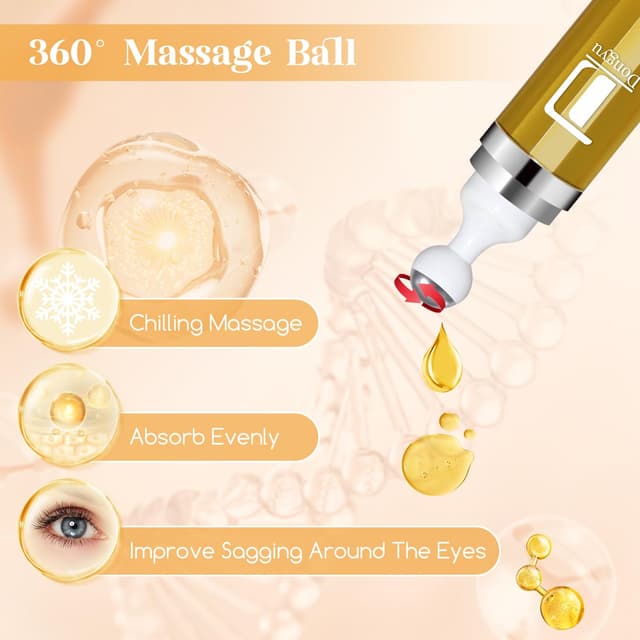 Close-up of the retinol serum roller